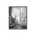 Picture of Big Cat on street of NY _GroupedProduct_Rectangle_Portrait_Canvas_Framed_