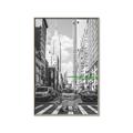 Picture of Big Cat on street of NY _GroupedProduct_Rectangle_Portrait_Canvas_Framed_