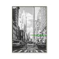 Picture of Big Cat on street of NY _GroupedProduct_Rectangle_Portrait_Canvas_Framed_