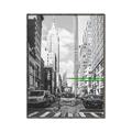 Picture of Big Cat on street of NY _GroupedProduct_Rectangle_Portrait_Canvas_Framed_