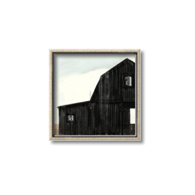 Picture of Big Black Barn _GroupedProduct_Square_Canvas_Framed_