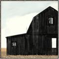 Picture of Big Black Barn _GroupedProduct_Square_Canvas_Framed_