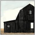 Picture of Big Black Barn _GroupedProduct_Square_Canvas_Framed_