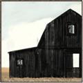 Picture of Big Black Barn _GroupedProduct_Square_Canvas_Framed_