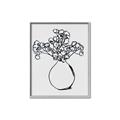 Picture of A Floral Sketch _GroupedProduct_Rectangle_Portrait_Canvas_Framed_