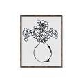 Picture of A Floral Sketch _GroupedProduct_Rectangle_Portrait_Canvas_Framed_