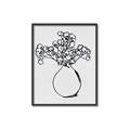 Picture of A Floral Sketch _GroupedProduct_Rectangle_Portrait_Canvas_Framed_