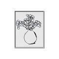 Picture of A Floral Sketch _GroupedProduct_Rectangle_Portrait_Canvas_Framed_