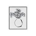 Picture of A Floral Sketch _GroupedProduct_Rectangle_Portrait_Canvas_Framed_