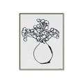 Picture of A Floral Sketch _GroupedProduct_Rectangle_Portrait_Canvas_Framed_