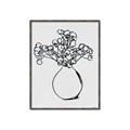 Picture of A Floral Sketch _GroupedProduct_Rectangle_Portrait_Canvas_Framed_