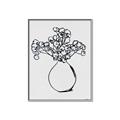 Picture of A Floral Sketch _GroupedProduct_Rectangle_Portrait_Canvas_Framed_