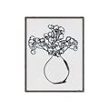 Picture of A Floral Sketch _GroupedProduct_Rectangle_Portrait_Canvas_Framed_
