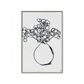 Picture of A Floral Sketch _GroupedProduct_Rectangle_Portrait_Canvas_Framed_