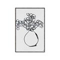 Picture of A Floral Sketch _GroupedProduct_Rectangle_Portrait_Canvas_Framed_