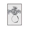 Picture of A Floral Sketch _GroupedProduct_Rectangle_Portrait_Canvas_Framed_