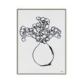 Picture of A Floral Sketch _GroupedProduct_Rectangle_Portrait_Canvas_Framed_