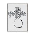 Picture of A Floral Sketch _GroupedProduct_Rectangle_Portrait_Canvas_Framed_