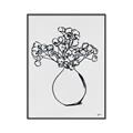 Picture of A Floral Sketch _GroupedProduct_Rectangle_Portrait_Canvas_Framed_