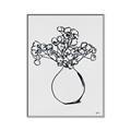 Picture of A Floral Sketch _GroupedProduct_Rectangle_Portrait_Canvas_Framed_