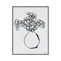 Picture of A Floral Sketch _GroupedProduct_Rectangle_Portrait_Canvas_Framed_