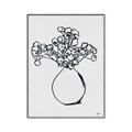 Picture of A Floral Sketch _GroupedProduct_Rectangle_Portrait_Canvas_Framed_