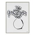 Picture of A Floral Sketch _GroupedProduct_Rectangle_Portrait_Canvas_Framed_