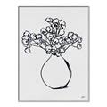 Picture of A Floral Sketch _GroupedProduct_Rectangle_Portrait_Canvas_Framed_