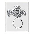 Picture of A Floral Sketch _GroupedProduct_Rectangle_Portrait_Canvas_Framed_