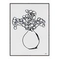 Picture of A Floral Sketch _GroupedProduct_Rectangle_Portrait_Canvas_Framed_