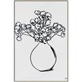 Picture of A Floral Sketch _GroupedProduct_Rectangle_Portrait_Canvas_Framed_