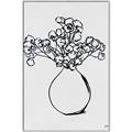 Picture of A Floral Sketch _GroupedProduct_Rectangle_Portrait_Canvas_Framed_