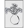 Picture of A Floral Sketch _GroupedProduct_Rectangle_Portrait_Canvas_Framed_