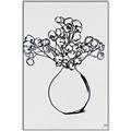 Picture of A Floral Sketch _GroupedProduct_Rectangle_Portrait_Canvas_Framed_