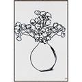 Picture of A Floral Sketch _GroupedProduct_Rectangle_Portrait_Canvas_Framed_