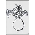 Picture of A Floral Sketch _GroupedProduct_Rectangle_Portrait_Canvas_Framed_