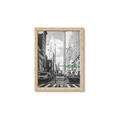Picture of Big Cat on street of NY _GroupedProduct_Rectangle_Portrait_Framed_Matted_