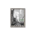 Picture of Big Cat on street of NY _GroupedProduct_Rectangle_Portrait_Framed_Matted_