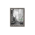 Picture of Big Cat on street of NY _GroupedProduct_Rectangle_Portrait_Framed_Matted_