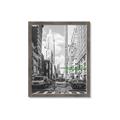 Picture of Big Cat on street of NY _GroupedProduct_Rectangle_Portrait_Framed_Matted_