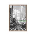 Picture of Big Cat on street of NY _GroupedProduct_Rectangle_Portrait_Framed_Matted_