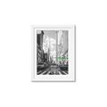 Picture of Big Cat on street of NY _GroupedProduct_Rectangle_Portrait_Framed_Matted_