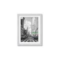 Picture of Big Cat on street of NY _GroupedProduct_Rectangle_Portrait_Framed_Matted_
