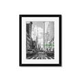 Picture of Big Cat on street of NY _GroupedProduct_Rectangle_Portrait_Framed_Matted_