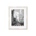 Picture of Big Cat on street of NY _GroupedProduct_Rectangle_Portrait_Framed_Matted_