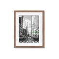 Picture of Big Cat on street of NY _GroupedProduct_Rectangle_Portrait_Framed_Matted_