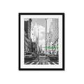 Picture of Big Cat on street of NY _GroupedProduct_Rectangle_Portrait_Framed_Matted_