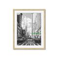 Picture of Big Cat on street of NY _GroupedProduct_Rectangle_Portrait_Framed_Matted_