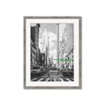 Picture of Big Cat on street of NY _GroupedProduct_Rectangle_Portrait_Framed_Matted_