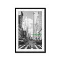 Picture of Big Cat on street of NY _GroupedProduct_Rectangle_Portrait_Framed_Matted_